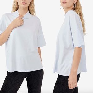 Free People We the Free Fearless Tee in Iced Water Size XS